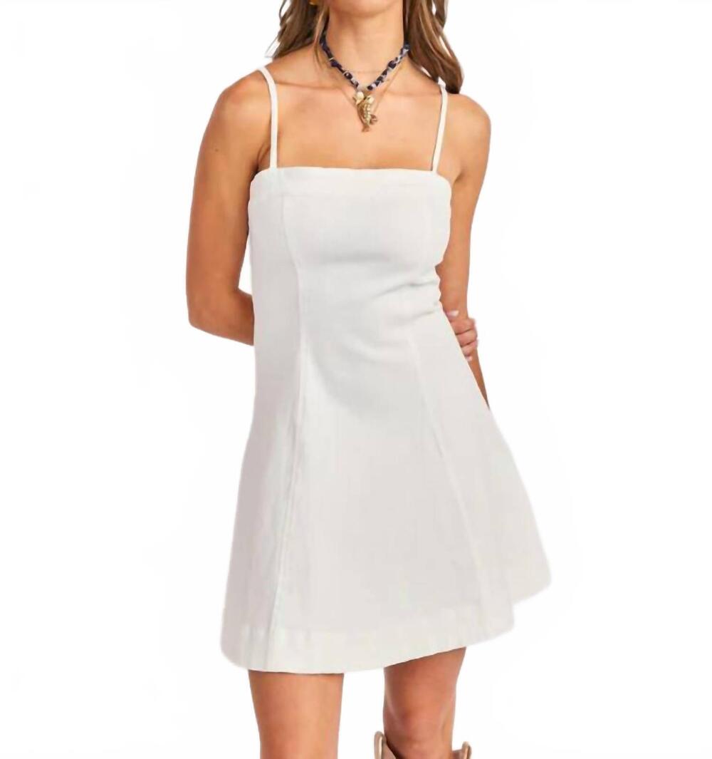 NEW SADIE & SAGE clear eyes mini dress in white